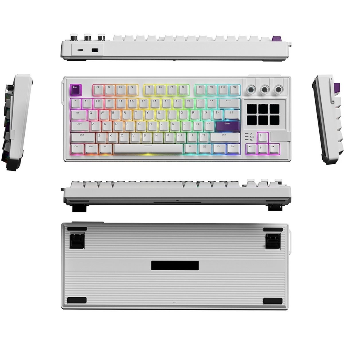 Gaming Keyboard Ergonomic - perbarui. K1 PRO Keyboard Mekanik Visual