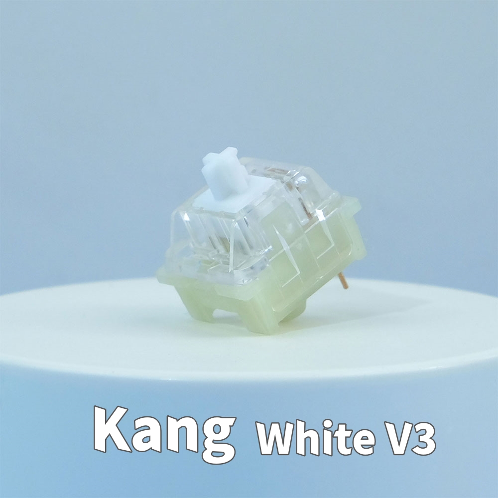 Gaming Keyboard Ergo - KTT Kang White V3 Switch mekanik