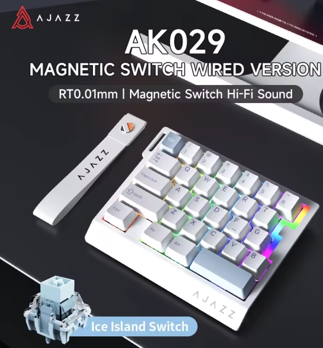 Gaming Keyboard Mini Mechanical - AK029 Keyboard Gaming Satu Tangan Berkabel