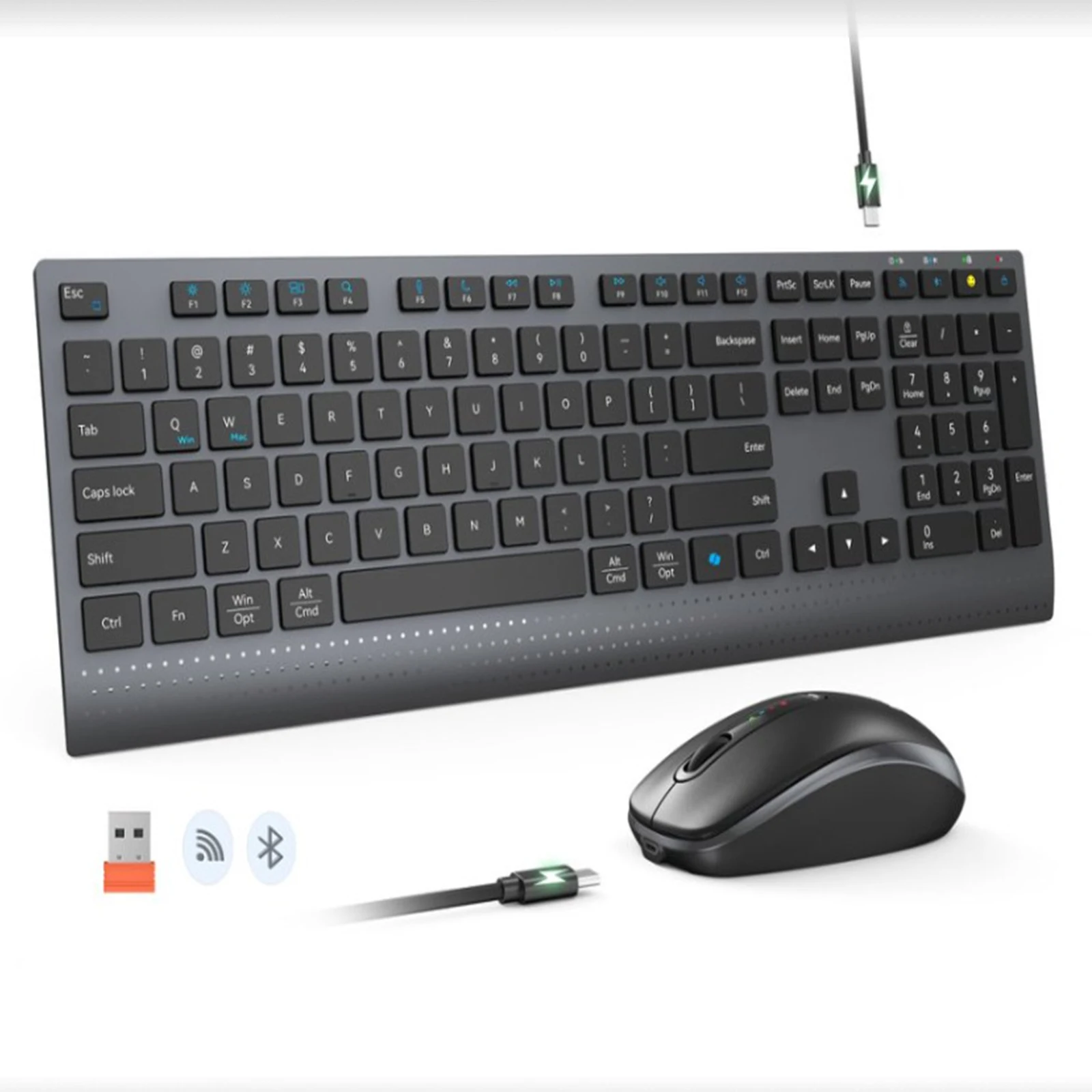 Gaming Keyboard And Mouse Combo Wireless - Set Mouse Keyboard Nirkabel Mode Ganda