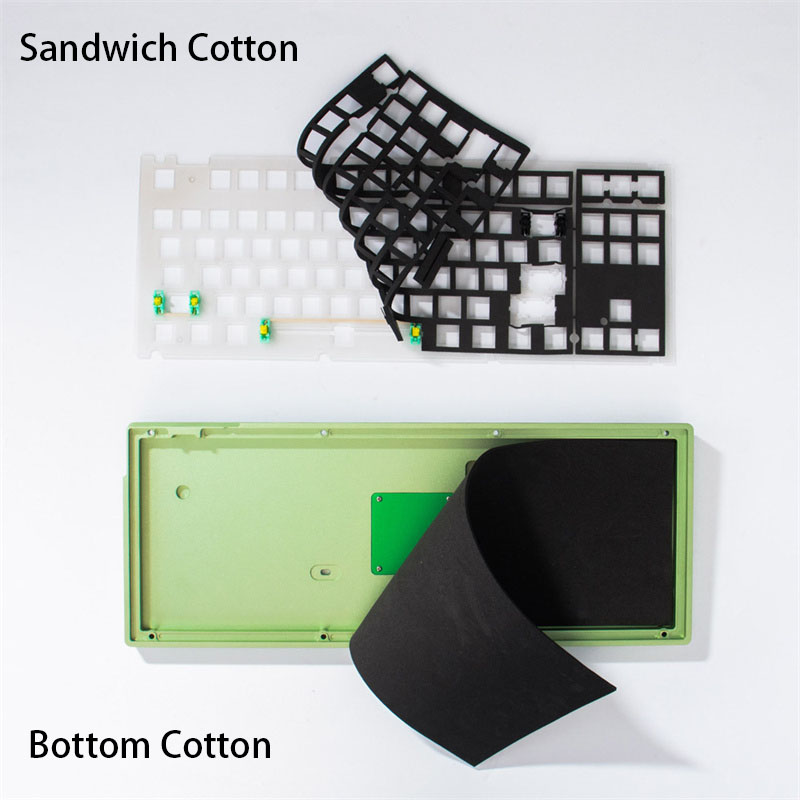 Gaming Keyboard No Noise - Keyboard Mekanis Sandwich Katun Bawah Katun