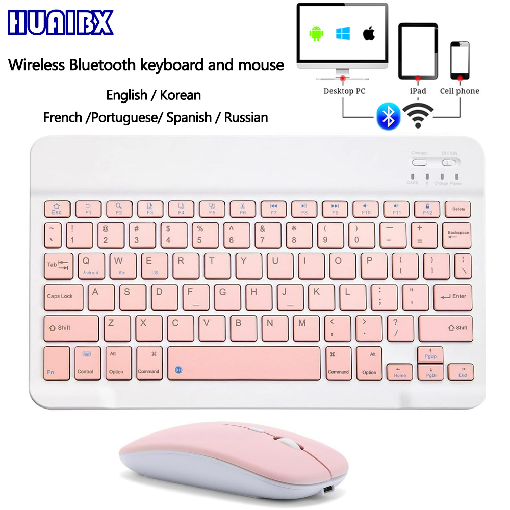 Gaming Keyboard Mouse Wireless - Keyboard Mini Bluetooth Nirkabel 10 inci