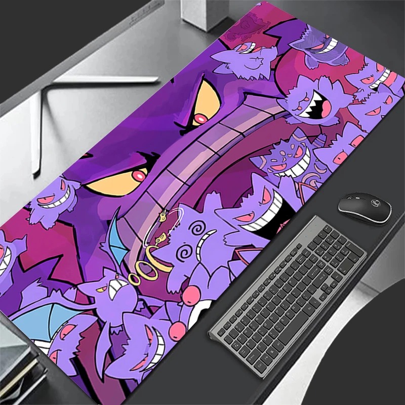 Gaming Keyboard Top - P-Pokemon Gengar Anime Extended Gaming Mouse