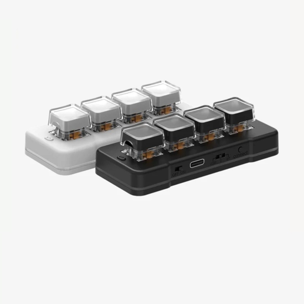 Gaming Keyboard Mini Mechanical - MK424Pro 4-Key Wireless Mini Keyboard Disesuaikan