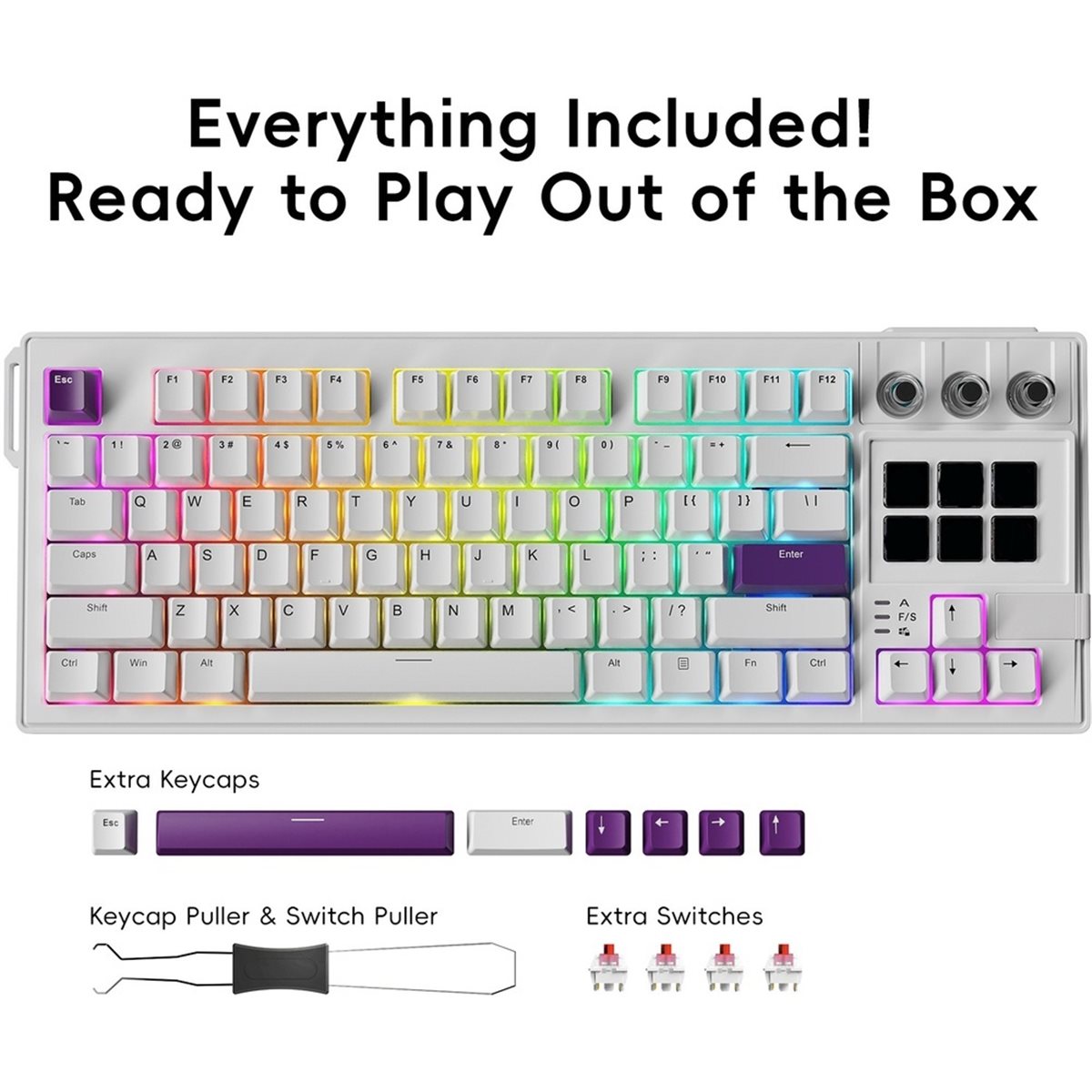 perbarui. K1 PRO Keyboard Meka - Gaming Keyboard Ergonomic ulasan dan harga