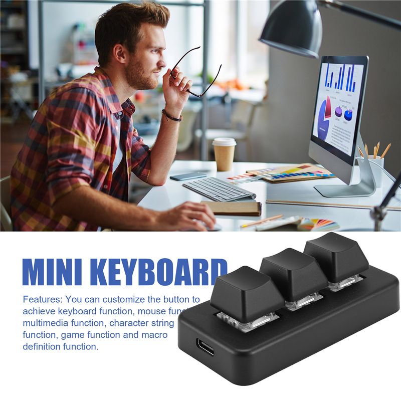 MK321 Keyboard Mini Makro yang - Gaming Keyboard Mini Mechanical ulasan dan harga
