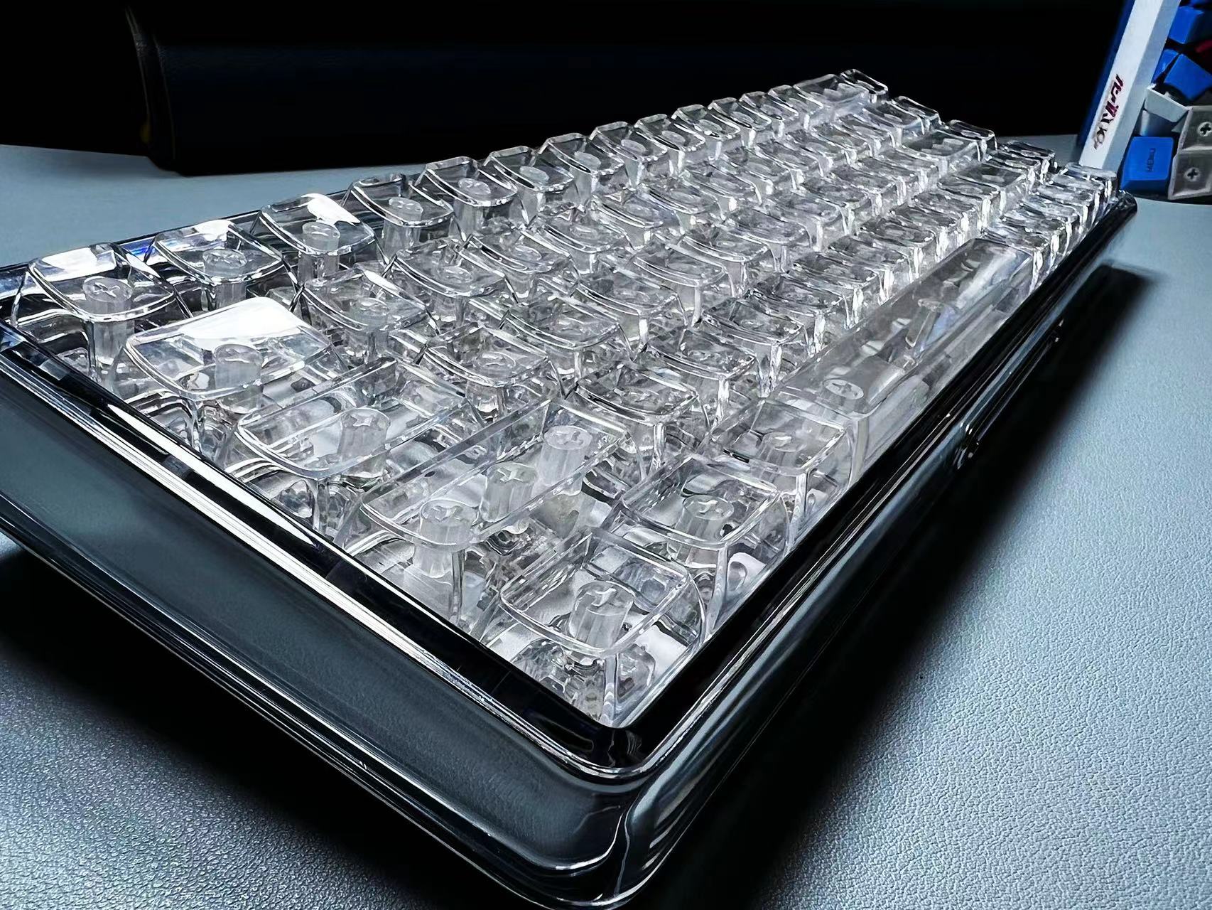 132 Tombol Keycaps Kristal Tra - Keyboard Gaming Transparent ulasan dan harga