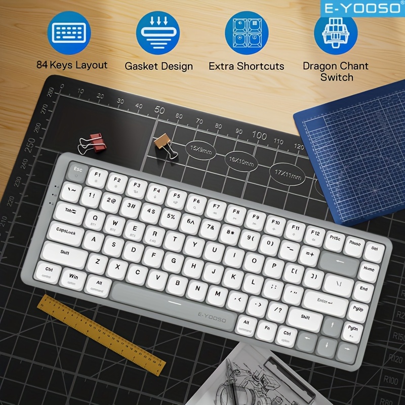 E-YOOSO Tri-Mode 2.4G Nirkabel - Gaming Keyboard E Yooso ulasan dan harga