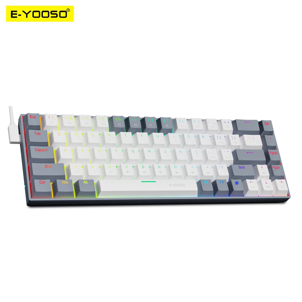 E-YOOSO Z686 RGB USB 60% Mini  - Gaming Keyboard E Yooso ulasan dan harga