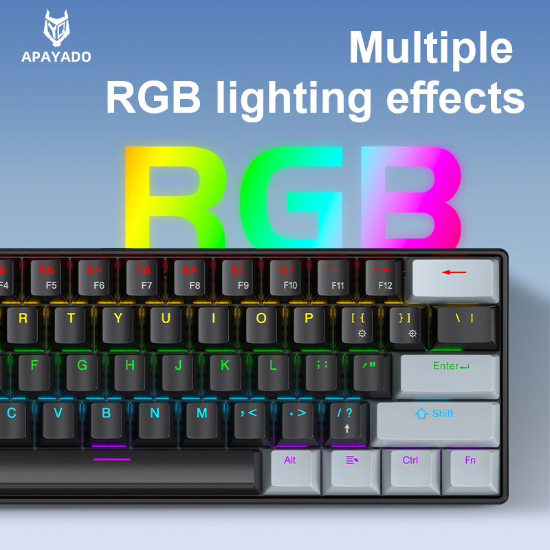 APAYADO K61 Keyboard Mekanis M - Gaming Keyboard Mini Mechanical ulasan dan harga