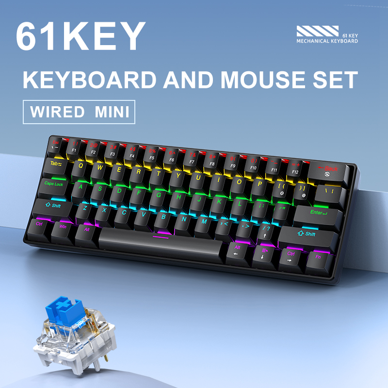 APAYADO K61 Keyboard Mekanis M - Gaming Keyboard Mini Mechanical ulasan dan harga