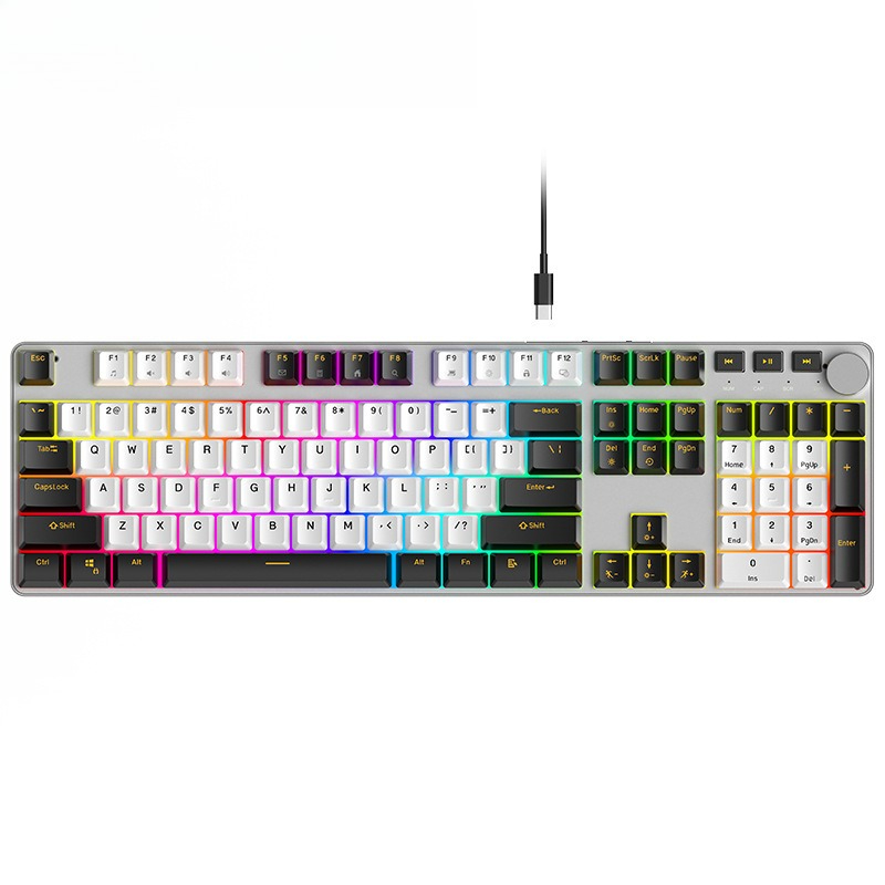 Keyboard Mekanik E-sports Alum - Gaming Keyboard No Noise ulasan dan harga