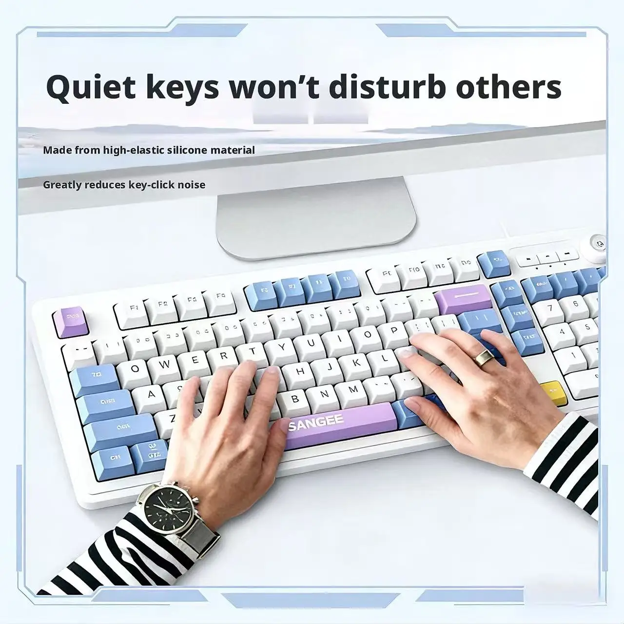 98Keys Keyboard Berkabel RGB G - Gaming Keyboard No Noise ulasan dan harga
