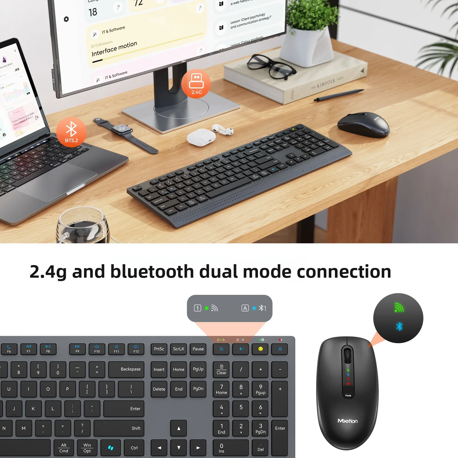 Set Mouse Keyboard Nirkabel Mo - Gaming Keyboard And Mouse Combo Wireless ulasan dan harga