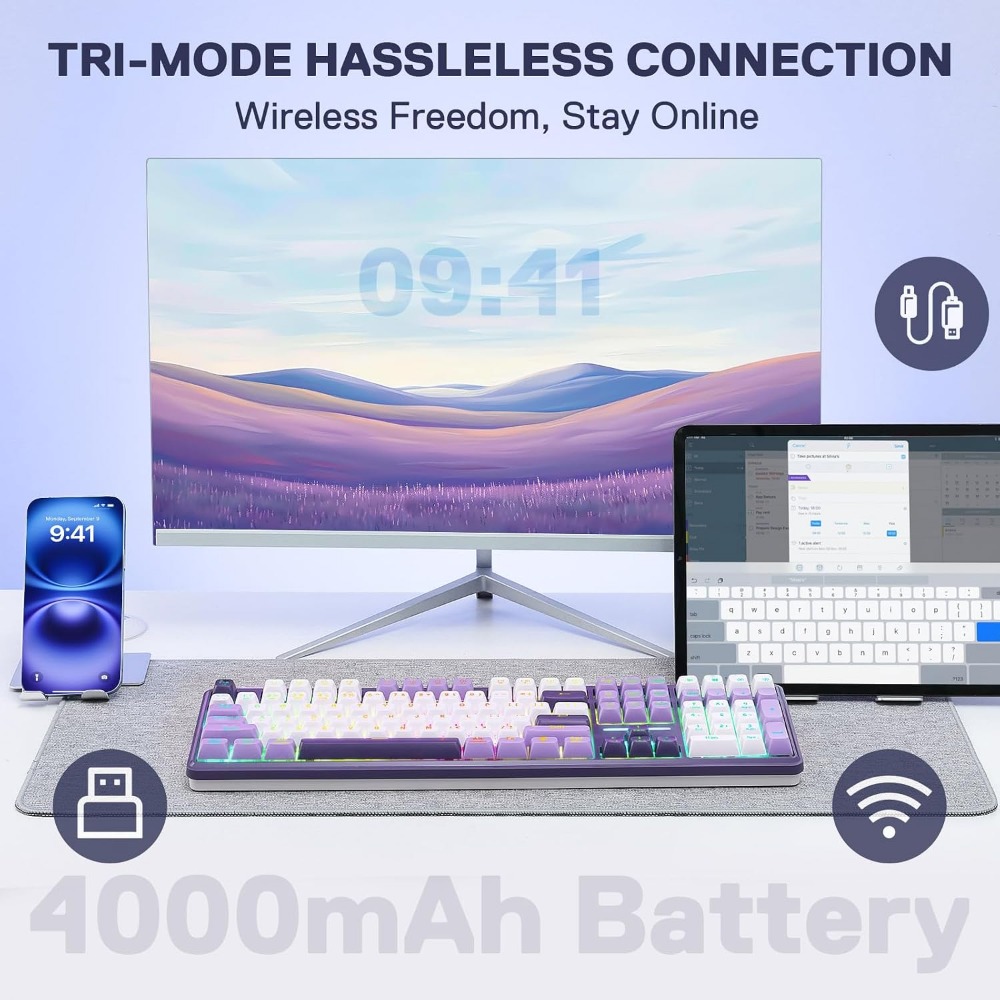 Keyboard Gaming Mekanik RGB Ni - Gaming Keyboard No Noise ulasan dan harga