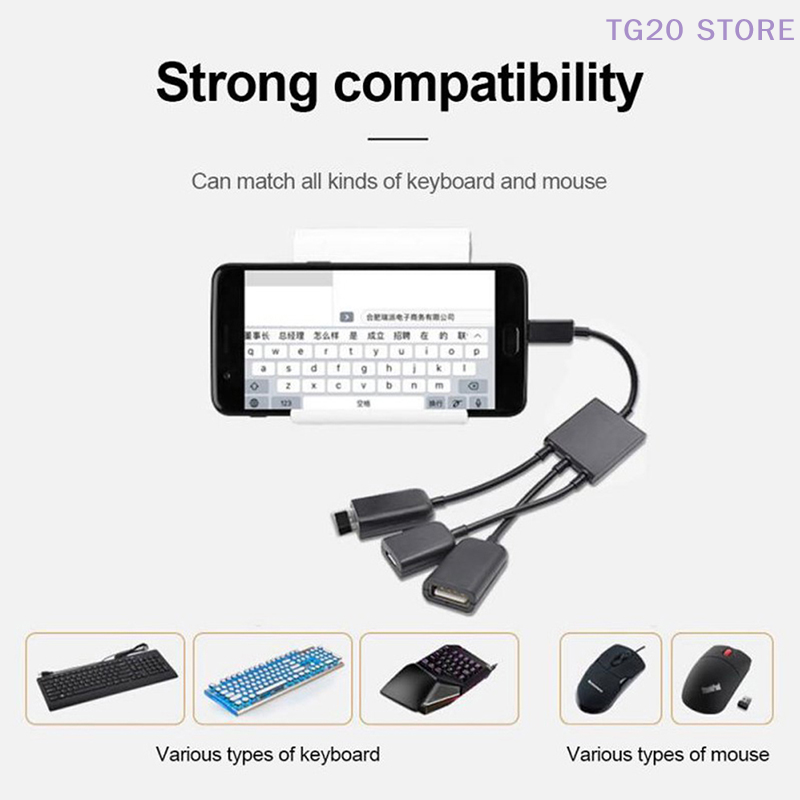 Konverter adaptor USB mikro ke - Gaming Keyboard Type C ulasan dan harga
