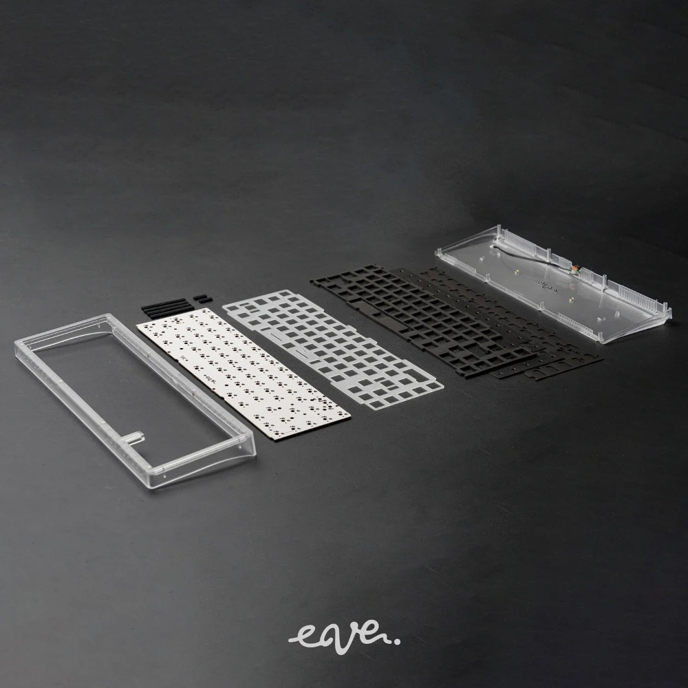 Swagkeys EAVE65 Kit Keyboard M - Keyboard Gaming Transparent ulasan dan harga