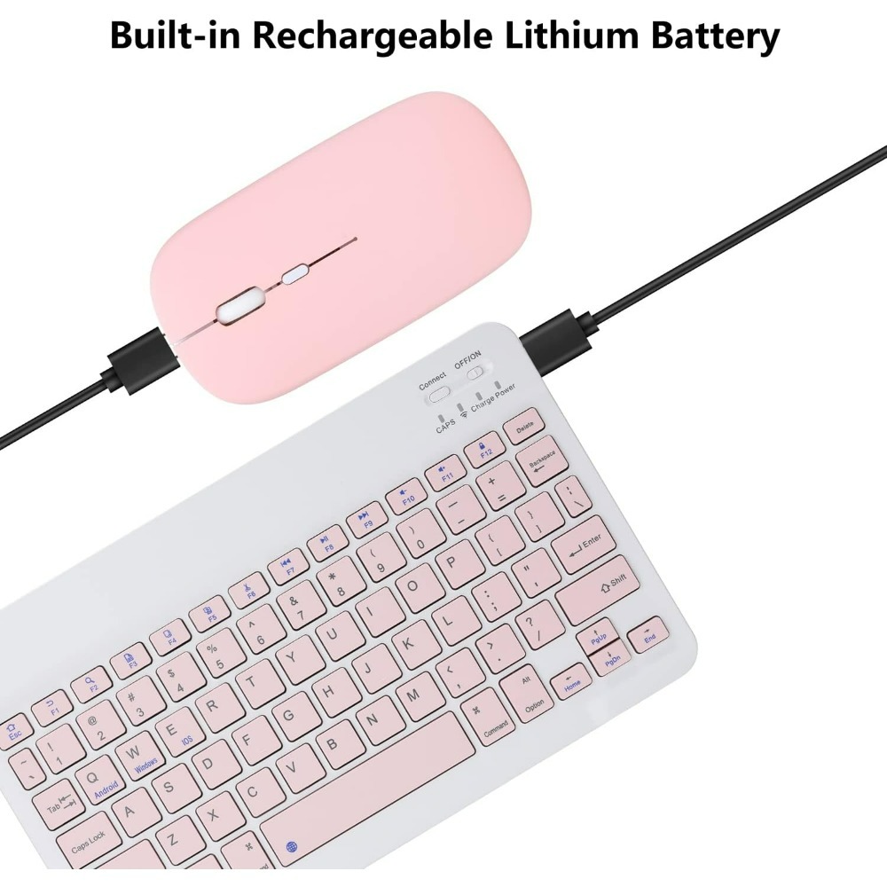 Keyboard Mini Bluetooth Nirkab - Gaming Keyboard Mouse Wireless ulasan dan harga