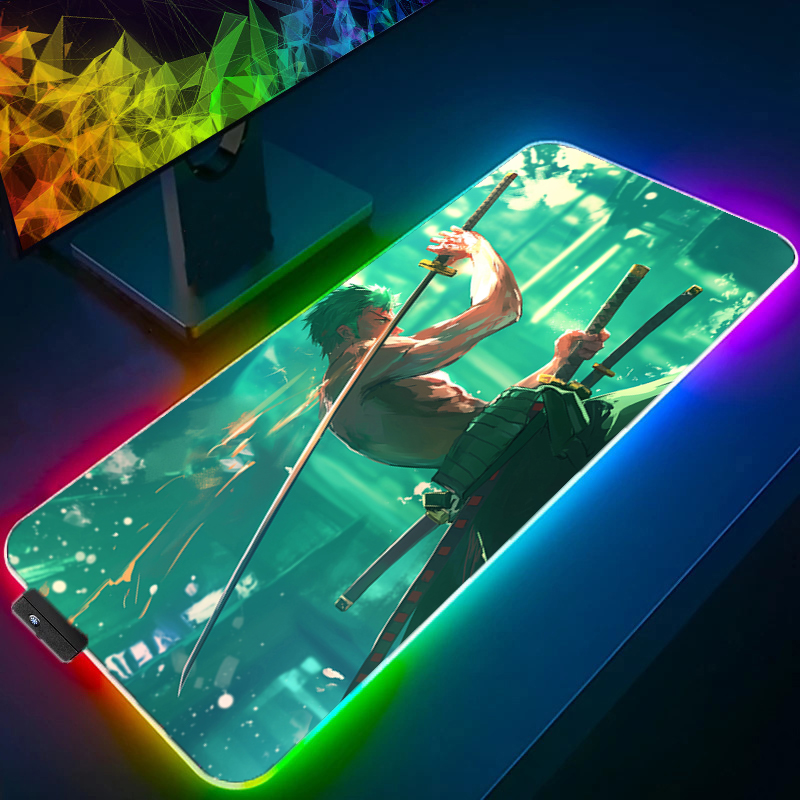 ONE PIECE Zoro Mouse Pad RGB A - Gaming Keyboard Tactile ulasan dan harga