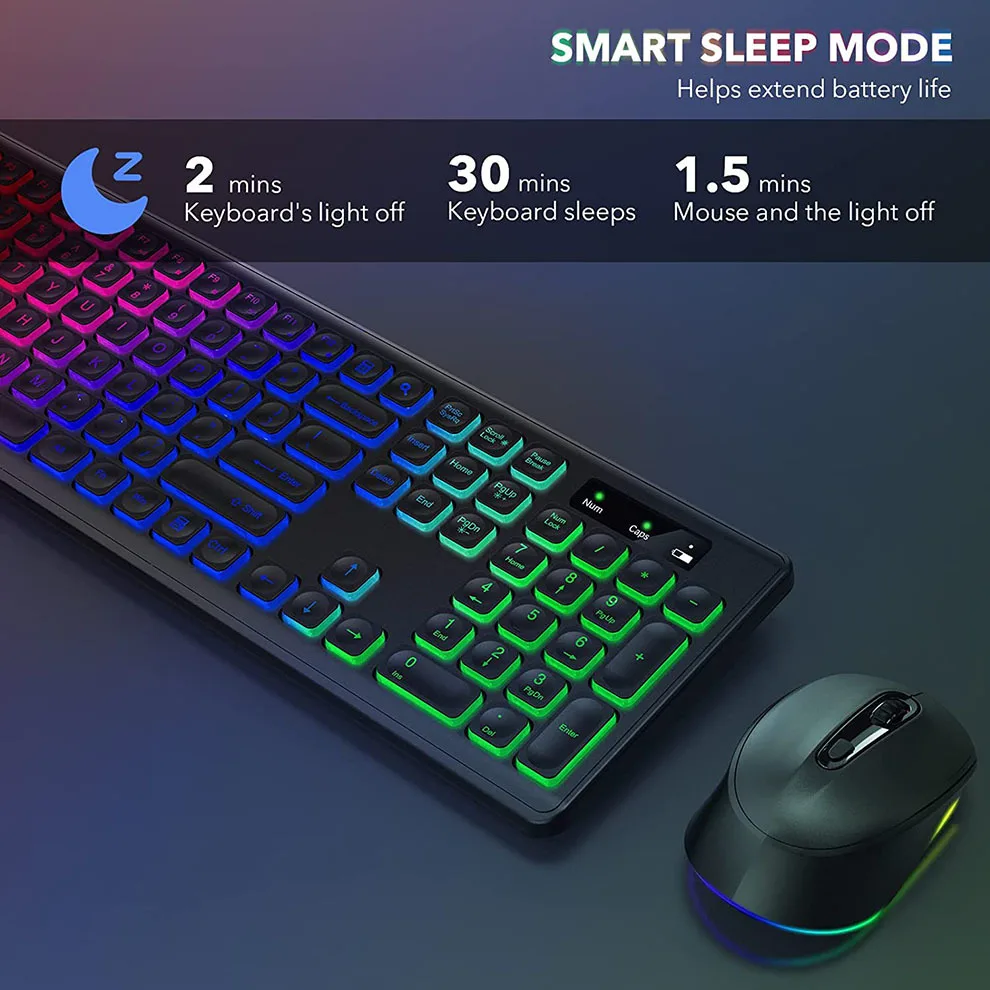 Set Keyboard dan Mouse nirkabe - Gaming Keyboard And Mouse Combo Wireless ulasan dan harga
