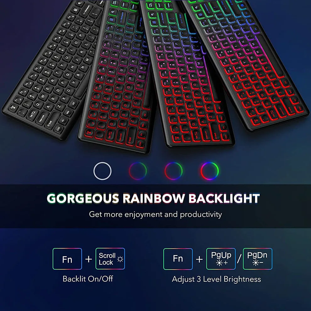 Set Keyboard dan Mouse nirkabe - Gaming Keyboard And Mouse Combo Wireless ulasan dan harga