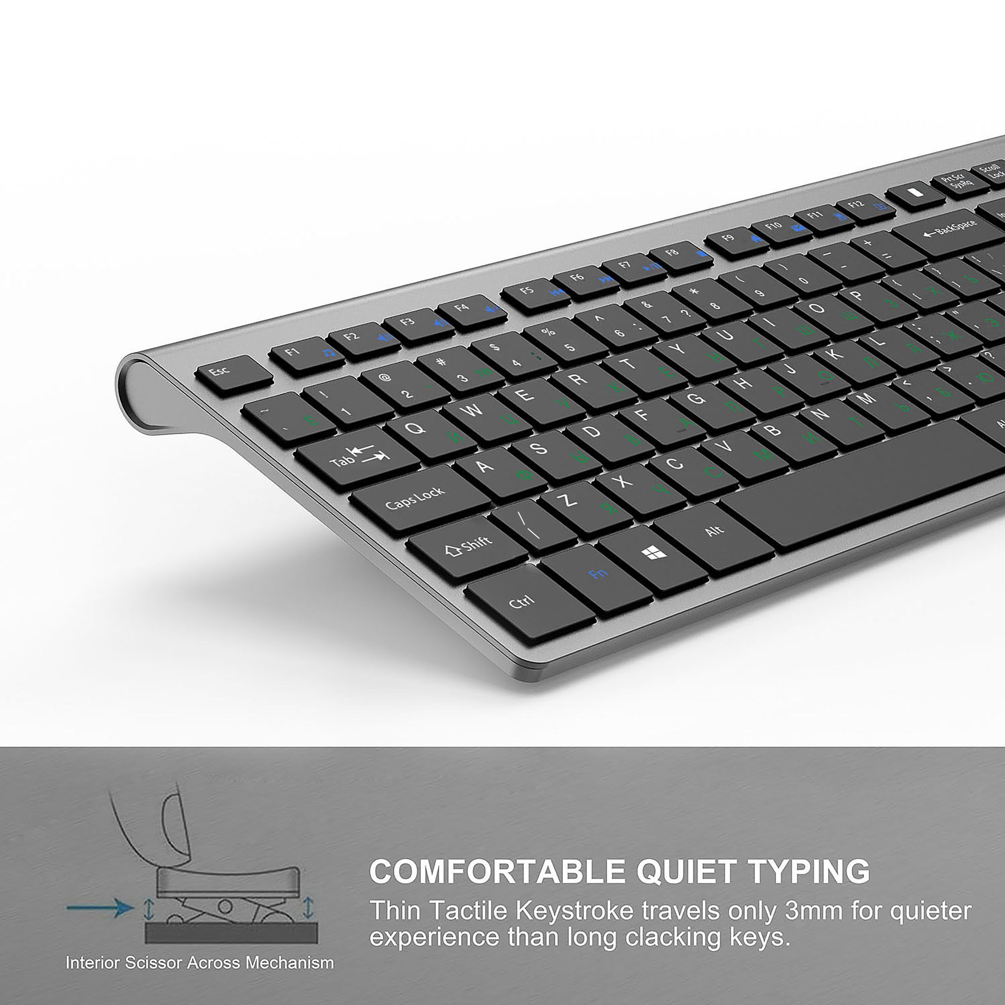 Set Keyboard dan Mouse Nirkabe - Gaming Keyboard Mouse Wireless ulasan dan harga
