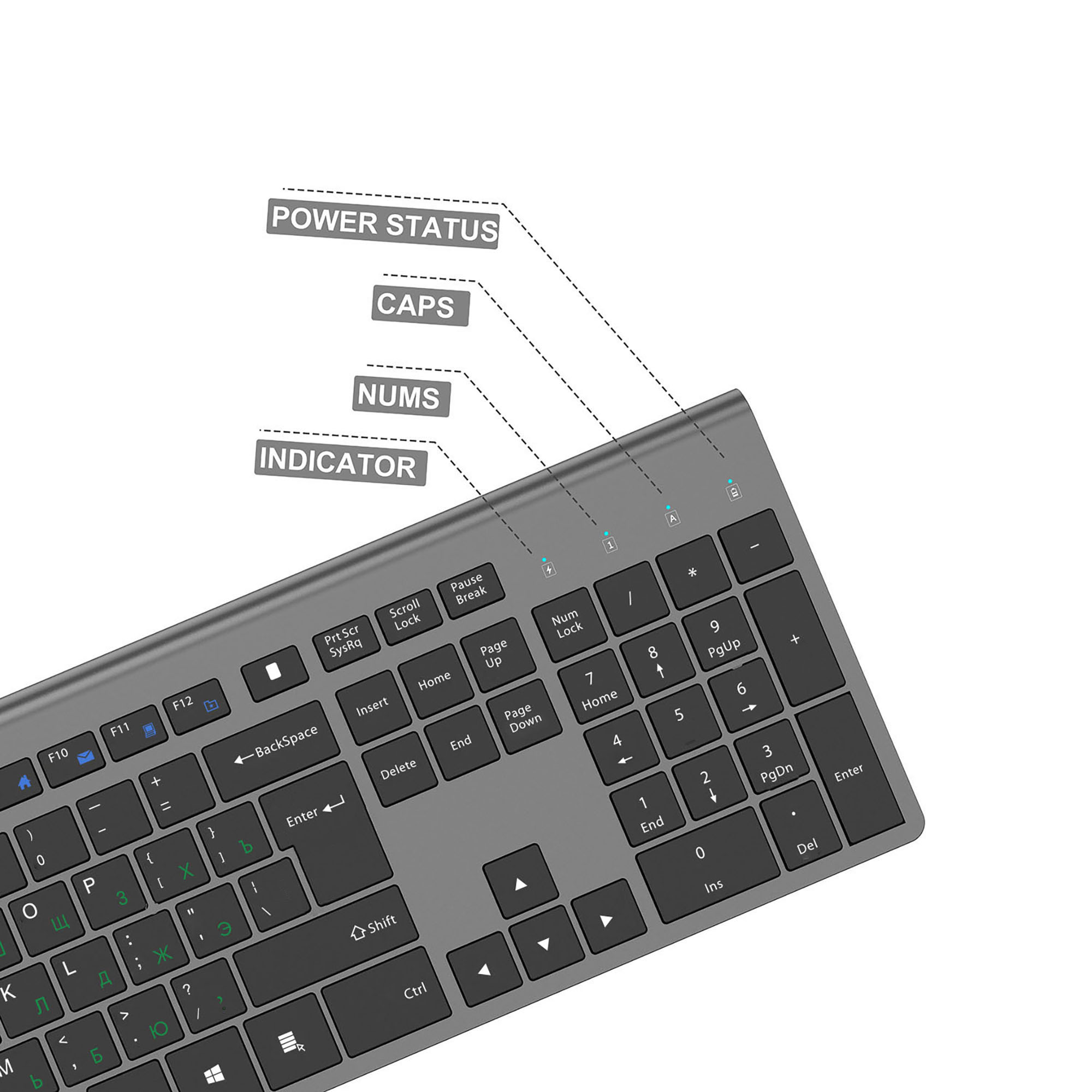 Set Keyboard dan Mouse Nirkabe - Gaming Keyboard Mouse Wireless ulasan dan harga