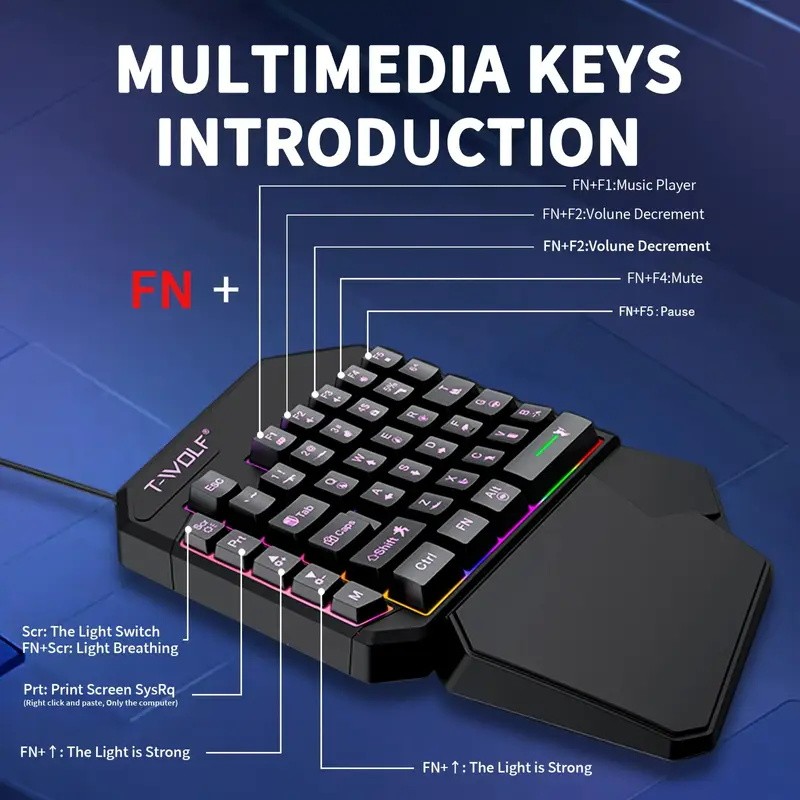 FocusOnPC TF900 2-in-1 Mobile  - Gaming Keyboard Mini Mechanical ulasan dan harga