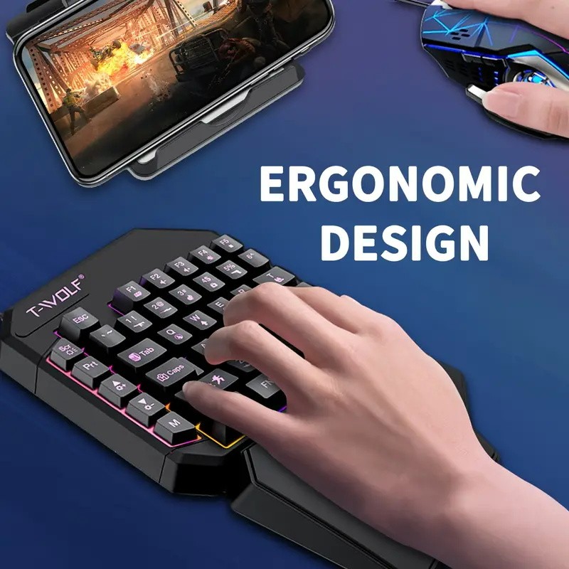 FocusOnPC TF900 2-in-1 Mobile  - Gaming Keyboard Mini Mechanical ulasan dan harga
