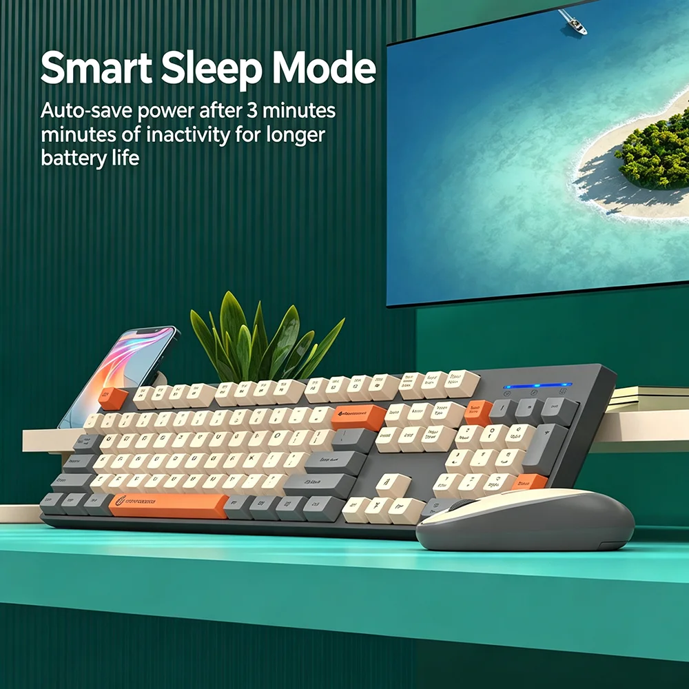KEBIDUMEI Set Keyboard dan Mou - Gaming Keyboard And Mouse Combo Wireless ulasan dan harga