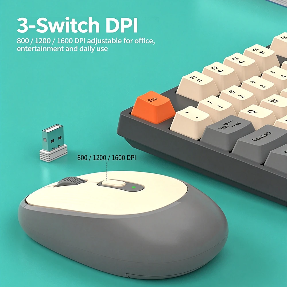 KEBIDUMEI Set Keyboard dan Mou - Gaming Keyboard And Mouse Combo Wireless ulasan dan harga