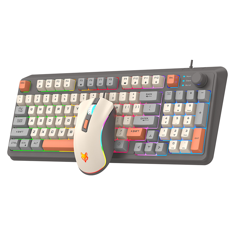 K820 Set Keyboard Game berkabe - Gaming Keyboard And Mouse Combo Wireless ulasan dan harga