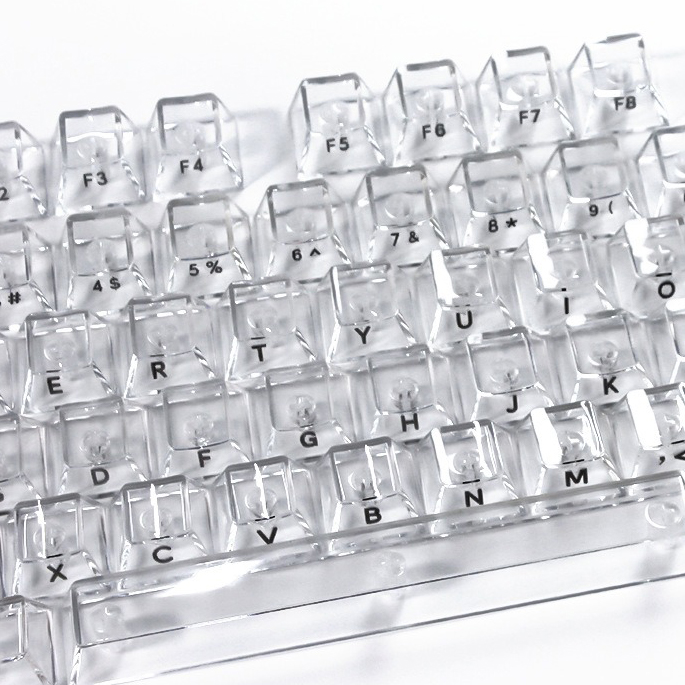 Keycap Profil Cherry Transpara - Keyboard Gaming Transparent ulasan dan harga