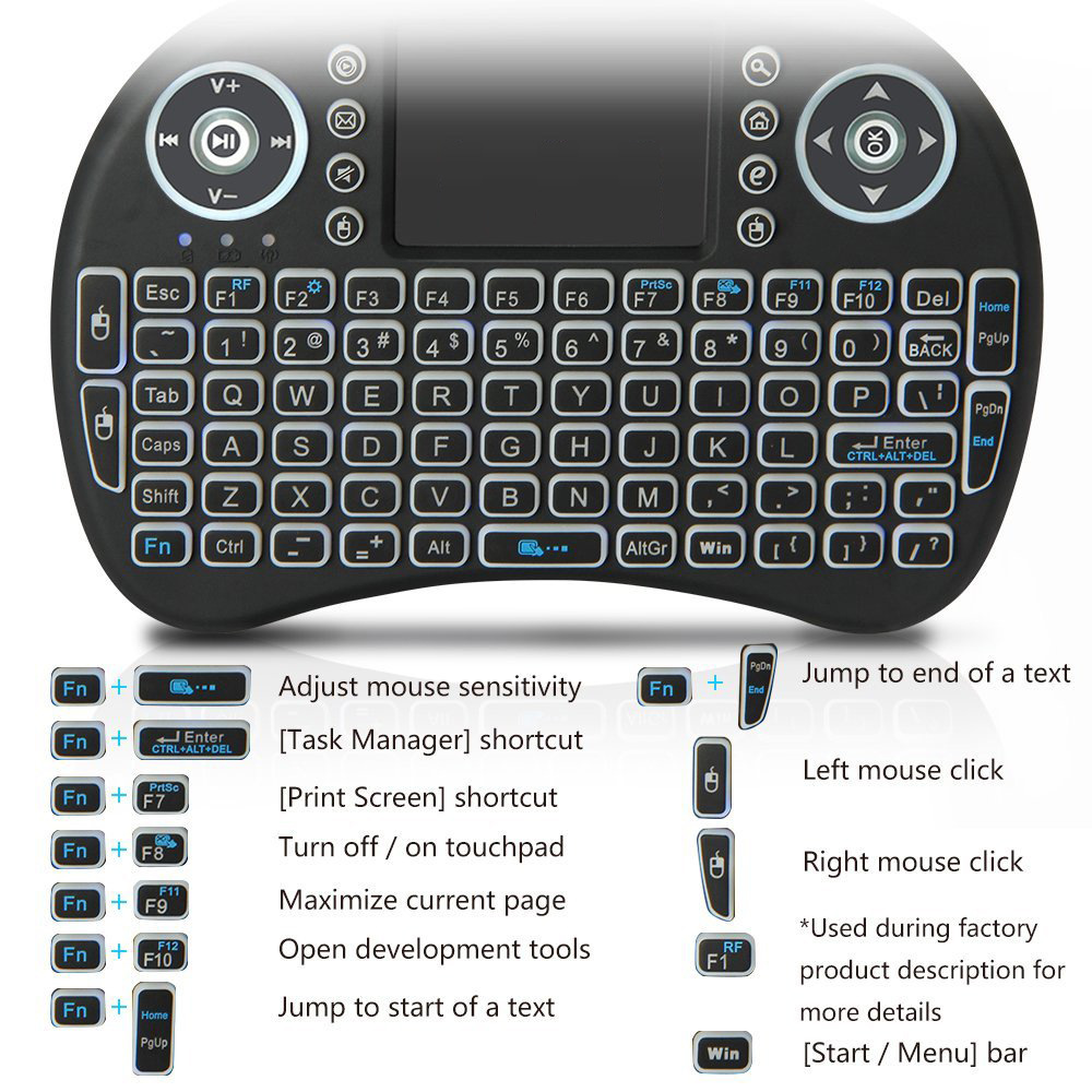 Keyboard nirkabel Mini lampu l - Gaming Keyboard And Mouse Combo Wireless ulasan dan harga