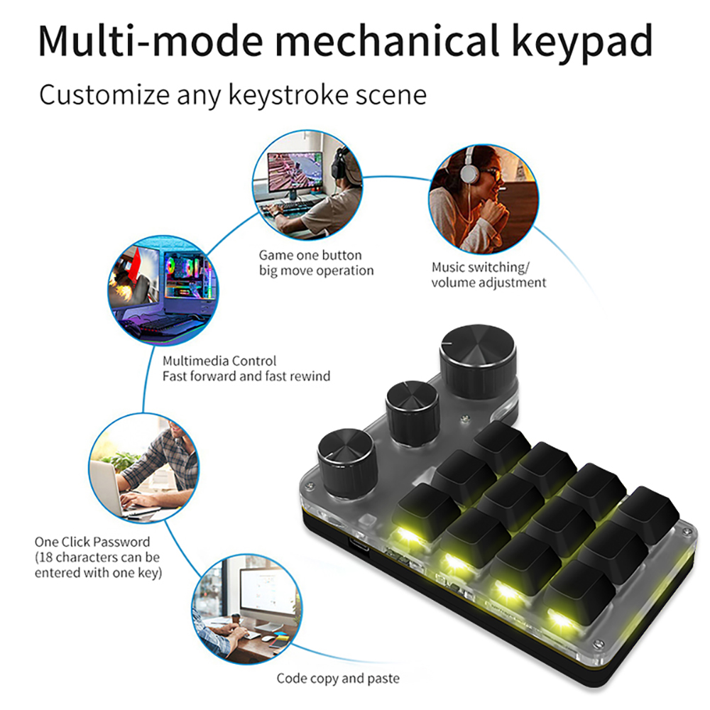 Pemrograman Bluetooth makro ku - Gaming Keyboard Mini Mechanical ulasan dan harga