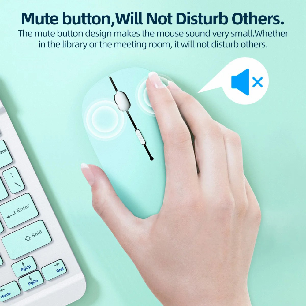 Mouse Bluetooth Senyap Mouse N - Gaming Keyboard Mouse Wireless ulasan dan harga