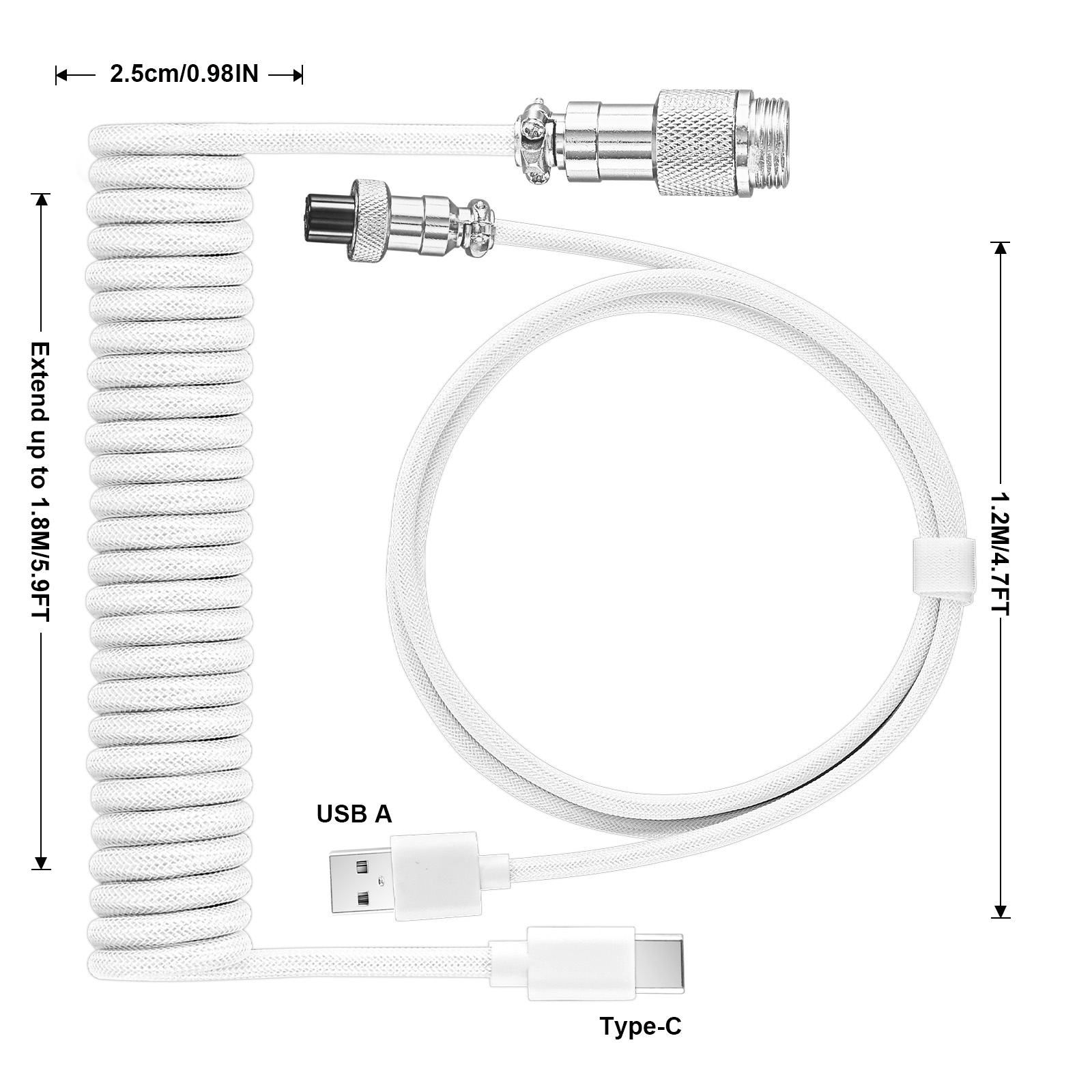 Kabel Keyboard Mekanik Berbent - Gaming Keyboard Type C ulasan dan harga