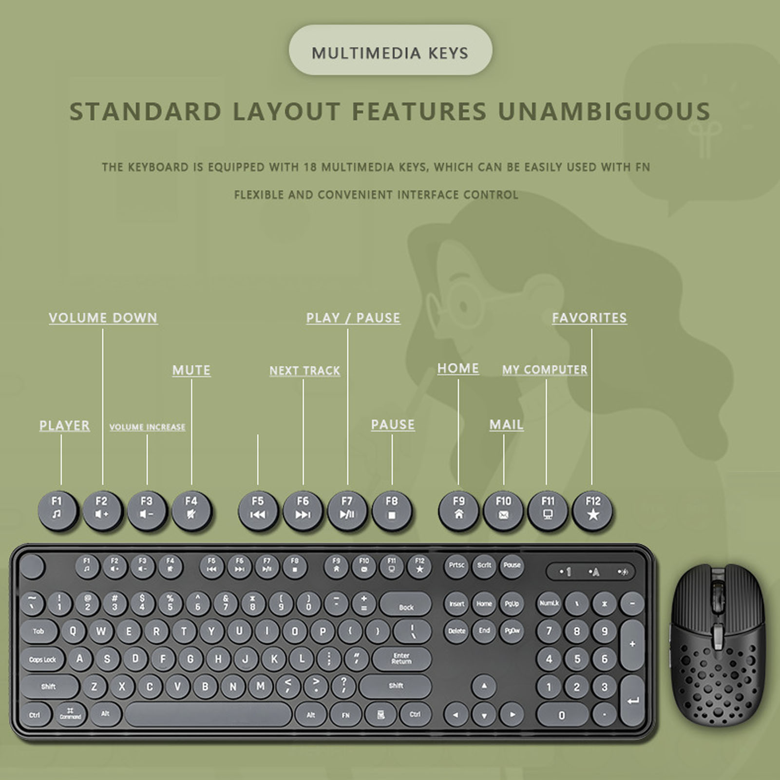 104 Tombol 2.4G Keyboard Gamin - Gaming Keyboard And Mouse Combo Wireless ulasan dan harga